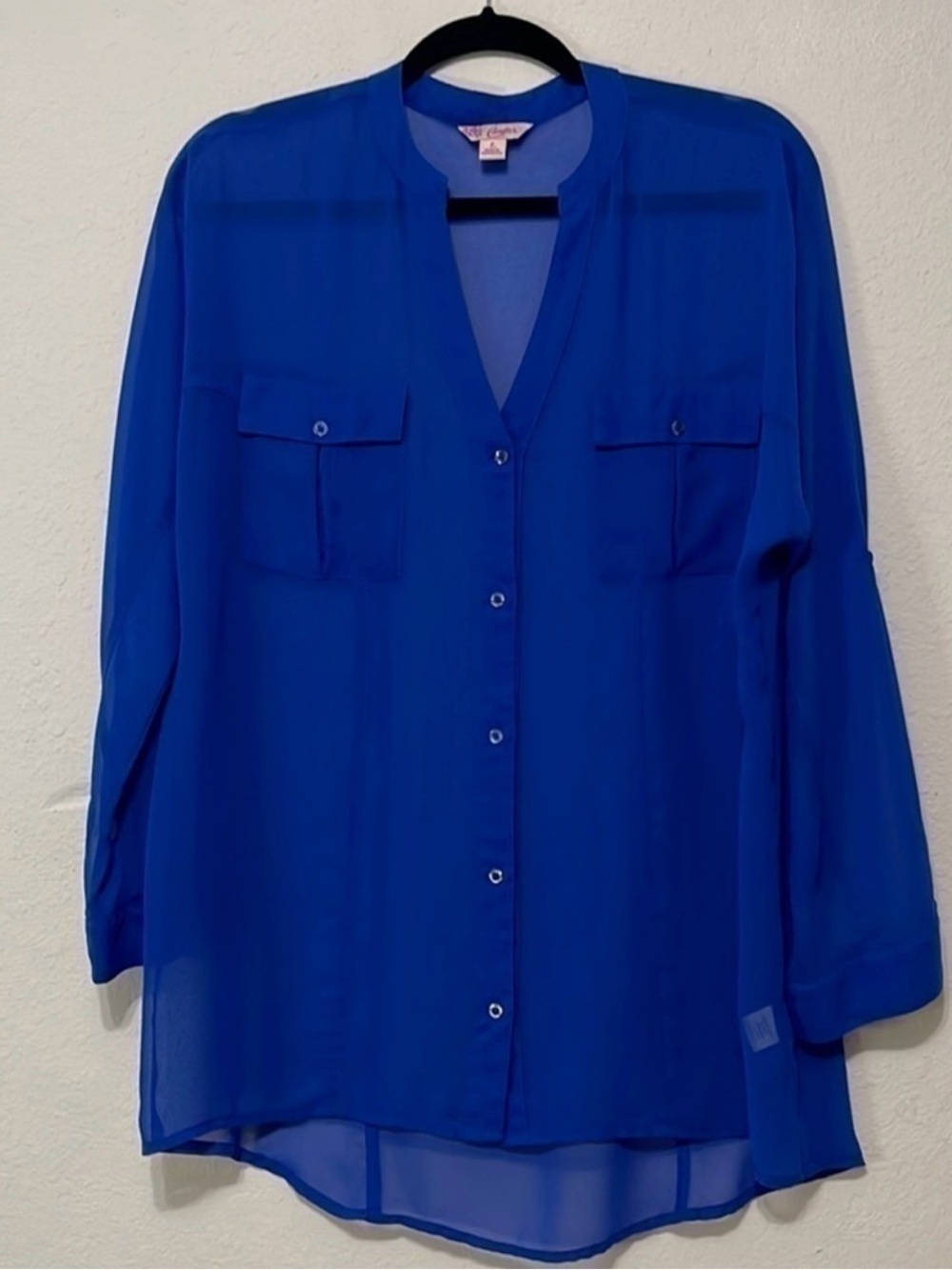 Candie's Royal Blue Women's Top Size L